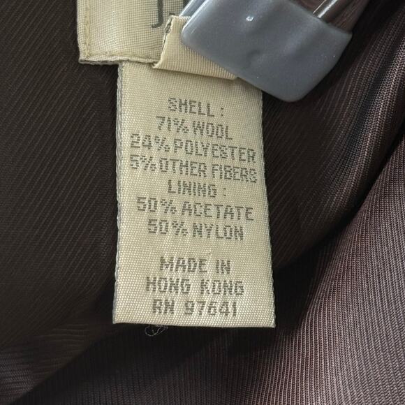 90s Y2k Pinstripe Wool Jacket Gloomy Coquette Twee Academia Heritage Preppy 6 - Picture 7 of 8